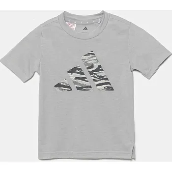 Pánské tričko Tréninkové tričko adidas šedá barva, JI6107 09X, vel. 116