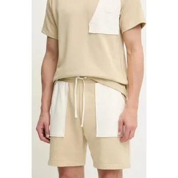 Pánské kraťasy Kraťasy The North Face Terry Regular pánské, béžová barva, NF0A8C293X41 12X, vel. S