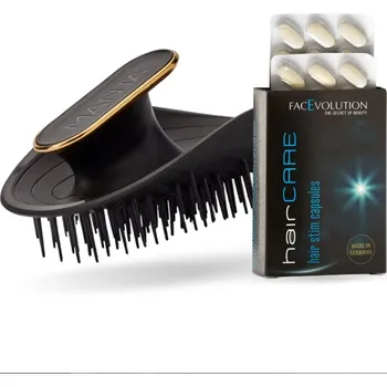Vlasová regenerace FacEvolution Masážní hřeben Manta + kapsle podporující růst vlasů LIMITOVANÁ NABÍDKA