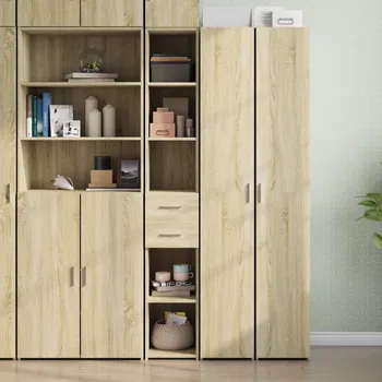 přebalovací pult a komoda Skříň highboard dub sonoma 30 x 42,5 x 185 cm kompozitní dřevo Hnědá846238