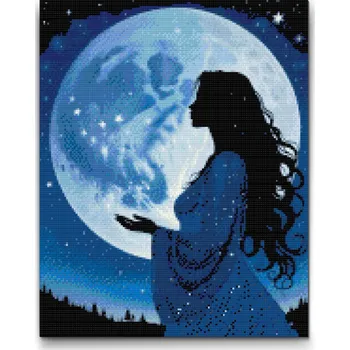 Diamantové malování Diamantové malování - Ženská energie Velikost: 30x40cm, Rámování: Pouze srolované plátno, Diamanty: Kulaté