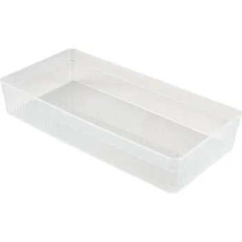 Úložný box Košík UH transparentní 30 x 5,5 x 15 cm