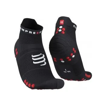 Běžecké oblečení COMPRESSPORT PRO RACING SOCKS V4.0 RUN LOW black/red T4 ponožky + DÁREK DLE VÝBĚRU!