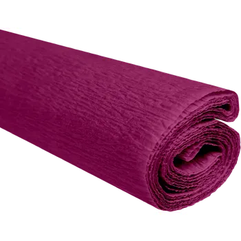 Krepový papír Krepový papír bordó 0,5x2m C10 28g/m2