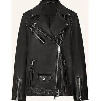 Allsaints Dámská Kožená Bunda Billie Biker, černá, 36