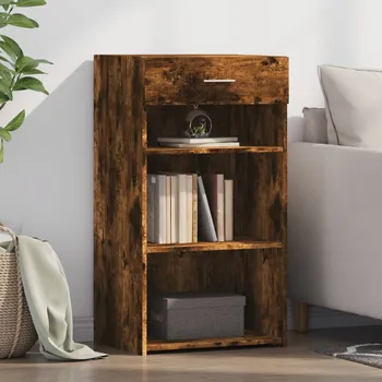 přebalovací pult a komoda Příborník kouřový dub 50 x 42,5 x 93 cm kompozitní dřevo Hnědá846331