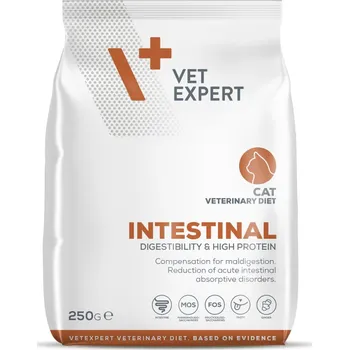 Krmivo pro kočku VetExpert INTESTINAL CAT 250g - suché dietní krmivo pro kočky