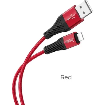Kabel Hoco USB A na Lightning 2.4 X38 1 M červený