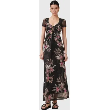 Dámské šaty Šaty AllSaints GABBY černá barva, midi, W237DC 99X, vel. 36