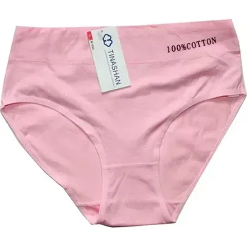 Dámské kalhotky do pasu 100% bavlna M1534 růžová