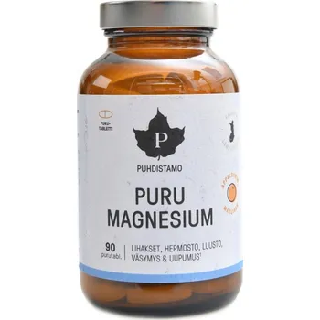 Puhdistamo Puru Magnesium 90 rozpustných tablet pomeranč