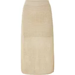 esmara® Dámská ažurová midi sukně, střih zdůrazňující postavu (béžová, M(40/42))