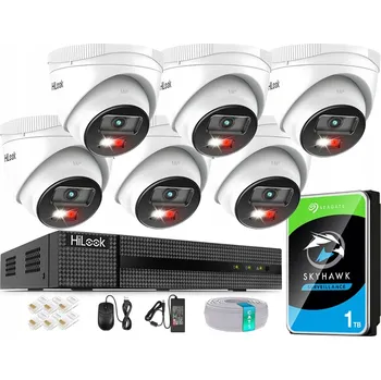 Bezpečnostní kamera Sada IP monitoringu 6 kamer 6 Mpx HiLook IPCAM-T6-30DL Aplikace Detekce