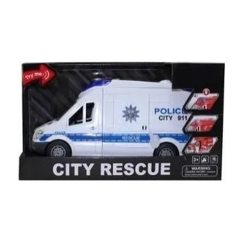 autíčko POLICEJNÍ AUTO VAN BÍLÉ SVĚTLO ZVUK