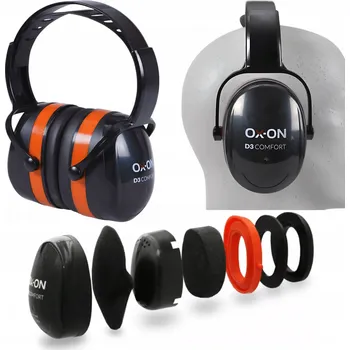 Sluchátka Sluchátka přes hlavu s potlačením hluku Magros OX-ON D3 Comfort R Antihluková pracovní sluchátka 34dB