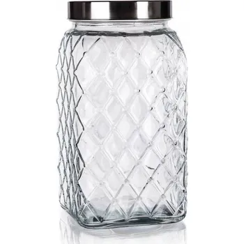 Dóza na potraviny SKLENĚNÁ HERMETICKÁ NÁDOBA na potraviny BORMIOLI 1,4 l