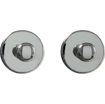 Držák na ručník SPIRELLA Spirella háček na ručníky 2 ks DOT, chromované ABS, samolepící, průměr 35 mm, 10.04632