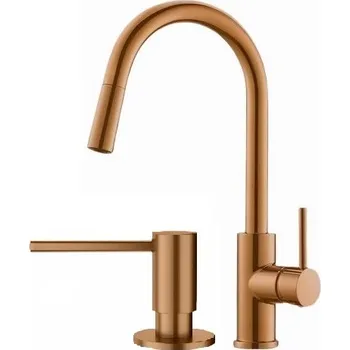 Vodovodní baterie Kuchyňská stojánková baterie CHDE prestige miedź