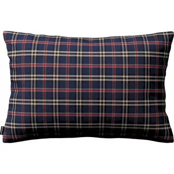Polštář Povlak na polštář 47x28 cm, granátově červená kostka