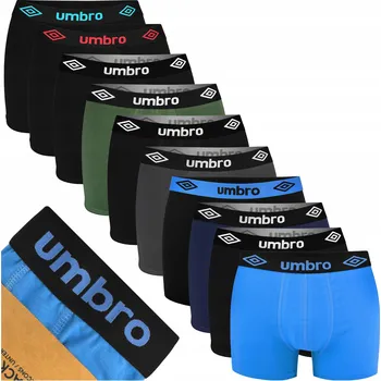 Boxerky Umbro vícebarevné bavlněné XL 10 ks