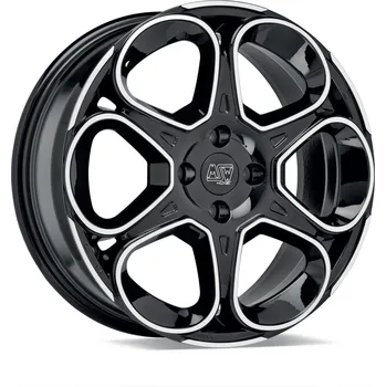 Alu kolo Alu disk MSW URBAN CROSS MSW 83 7.5x18, 5x110, 65.1, ET30 GLOSS BLACK FULL POLISHED