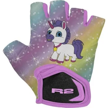 Cyklistické rukavice Dětské rukavice R2 Voska unicorn 3-4