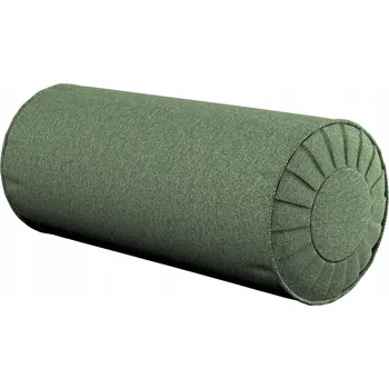 Polštář Polštář Dekoria s kolečky váleček záhyby, zelený