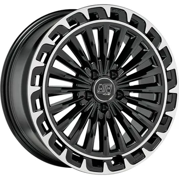 Auto-moto Alu disk MSW AVANTGARDE MSW 32 8x19, 5x112, 66.5, ET41 GLOSS BLACK+DIAMOND LIP