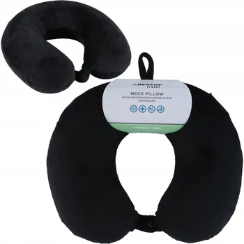 Polštář Cestovní Polštář na krk DUNLOP z paměťové pěny Croissant do auta