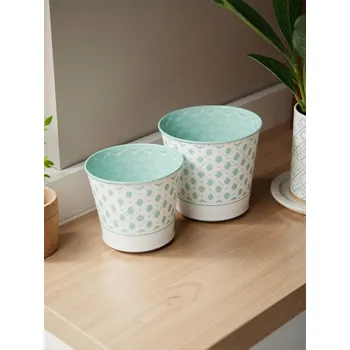 Čepice Sinsay - Kovové květináče 2 ks - světle modrá - 926FQ-50X - 926FQ-50X-ONE