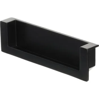 Nábytkové kování - Úchytka Orinoco zápustná černá matná 96 mm