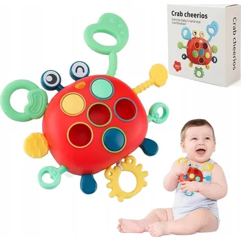 ZABAWKA SENSORYCZNA KRABIK GRYZAK POP IT MONTESSORI
