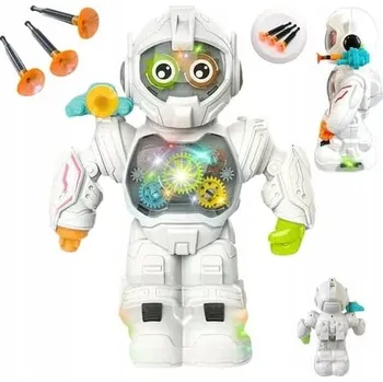 Robot ROBOT NA BATERIE SVĚTLO ZVUK JEZDÍ STŘÍLÍ BOJOVNÍK MIMOZEMŠŤAN