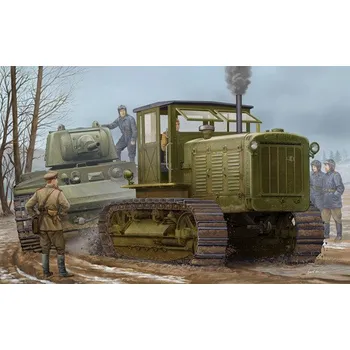 Plastikový model Russian ChTZ S-65 Tractor with Cab - Trumpeter 05539