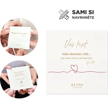 BEYOU Dárková karta s vlastním motivem bílá