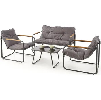 Kuchyňská linka Sada zahradního nábytku Hudson - Halmar Šedá 116x68 cm