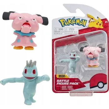 Figurka Bojová figurka Jazwares Pokémon Machop + Snubb