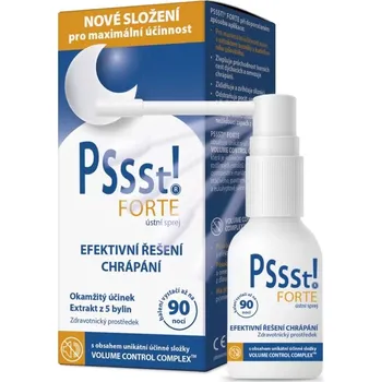 Pomůcka proti chrápání a spánkové apnoe Simply You Pssst! Forte ústní sprej proti chrápání 25 ml
