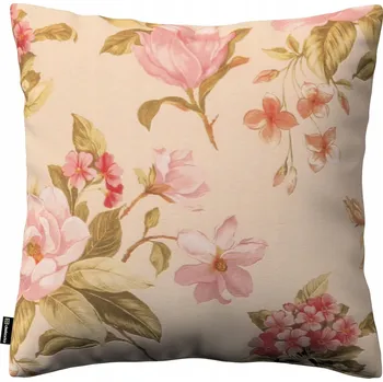 Polštář Povlak na polštář 50x50 velké květiny na krémovém pozadí