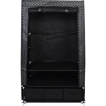 Šatní skříň Šatní skříň Saska garden 1045245 88 x 160 x 50 cm černá