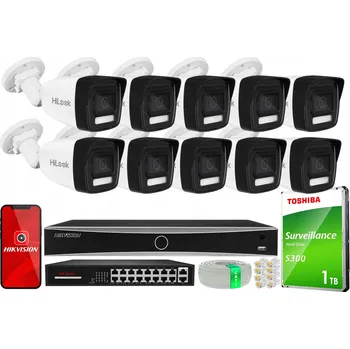 IP kamera Monitorovací sada 10x IPC-B160HA-LU 6Mpx kamera s Acusense a rekordér Hikvision