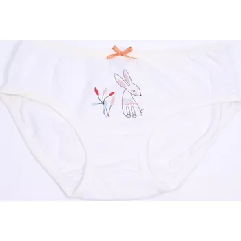 Dívčí spodní prádlo Dívčí kalhotky YO bílé se zajíčkem velikost oblečení - děti: 98/104