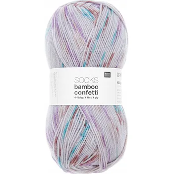 Příze Ponožková příze Rico Design Socks Bamboo Confetti 053