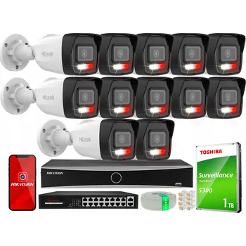 Bezpečnostní kamera IP Kamera pro monitoring 12 Kamer IPC-B160HA-LU 6Mpx Venkovní HiLook by Hikvision