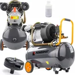 Powermat Olejový kompresor 50 l – pístový, mobilní, typ V, 8 bar, 392 l/min, 230 V