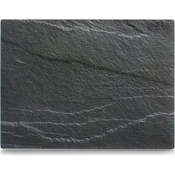 Kuchyňské prkénko Skleněná krájecí deska 30x40 Zeller antracitová hladká