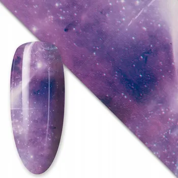 Lak na nehty Přenosová Fólie na nehty pro hybridní gely 80 cm Cosmic Collection Č. 1