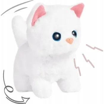 plyšák KOTEK INTERAKTYWNY Z DŹWIĘKIEM CHODÍ MŇOUKÁ HÝBE OCÁSKEM