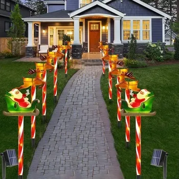 Venkovní osvětlení 10ks venkovních solárních světel sněhových vloček, venkovní osvětlení solární zahrady, osvětlení