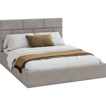 Postel Čalouněná postel PASADENA PARIS 120x200 s kovovým roštem BÉŽOVÁ